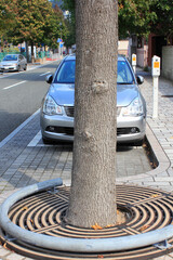 道路の駐車スペース