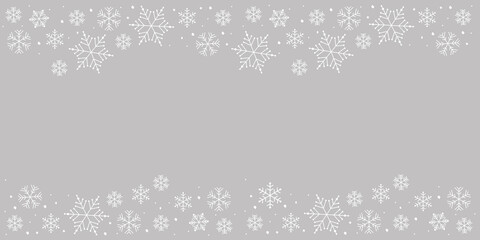 Winter banner with snowflakes eps vector - 385287696
