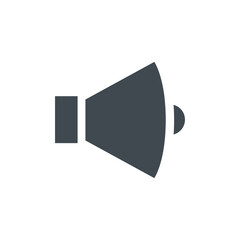 Speaker vector flat design icon. Symbol of sound.