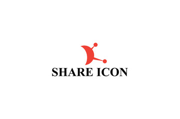 Share icon design Share sign and symbol vector illustration 