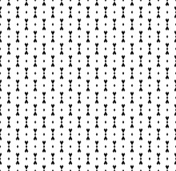 Seamless minimalistic geometric pattern. White background and black figures.