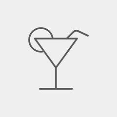 Cocktail icon isolated on background. Beverage symbol modern, simple, vector, icon for website design, mobile app, ui. Vector Illustration