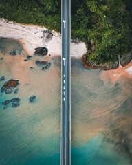 Aerial view of a Japanese island