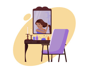 girl behind the mirror