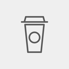 Coffee cup icon isolated on background. Hot drink symbol modern, simple, vector, icon for website design, mobile app, ui. Vector Illustration