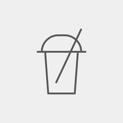 Frappe icon isolated on background. Ice drink symbol modern, simple, vector, icon for website design, mobile app, ui. Vector Illustration