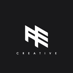 AE initial letters logo design vector template