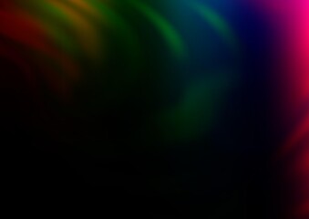 Dark Multicolor, Rainbow vector abstract blurred template.