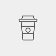 Coffee cup icon isolated on background. Hot drink symbol modern, simple, vector, icon for website design, mobile app, ui. Vector Illustration