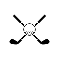 Obraz premium Golf icon, logo isolated on white background