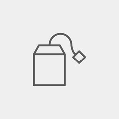 Teabag icon isolated on background. Tea symbol modern, simple, vector, icon for website design, mobile app, ui. Vector Illustration