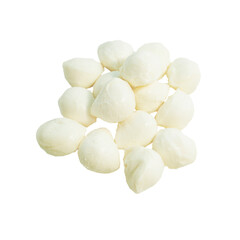 Mozzarella cheese isolated on white