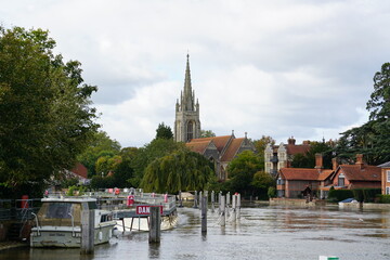 Naklejka premium Water and boats