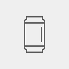 Can icon isolated on background. Beverage symbol modern, simple, vector, icon for website design, mobile app, ui. Vector Illustration