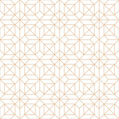 Vector seamless geometric pattern. Gold linear pattern. Wallpapers for your design. Vector illustration.