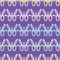 Abstract butterfly vector repeat pattern. Cute bug seamless illustration background.