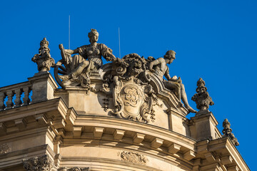 Baroque revival styled old Stock Exchange in Munich, Bavaria, Germany