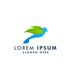 Fototapeta premium Bird logo design, Animal icon symbol vector illustration