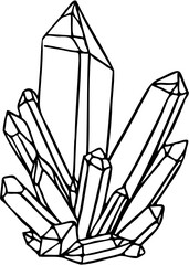 Hand drawn Crystal Gems
