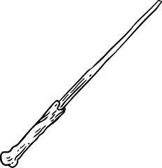 Hand drawn Witch Wand