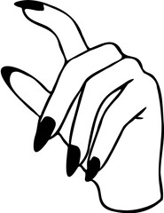 Hand drawn Witch Hand