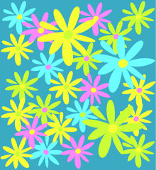 Botanical seamless tropical pattern with bright plants and leaves on a beige background. Exotic tropics. Summer.