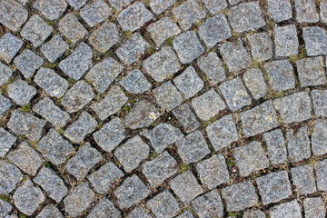 Small little cobblestone background texture renovated