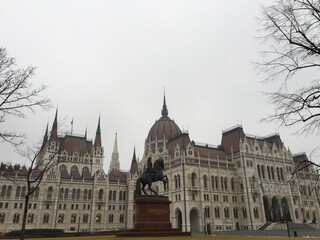 Fototapeta premium building of the Parliament in Budapest, Hungary