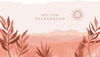Vector abstract creative background in minimal trendy style with copy space for text - design template for social media stories