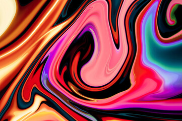 Colorful liquid paint marbling ,Liquid marble texture design, colorful marbling surface, vibrant abstract paint design fluid waves background texture