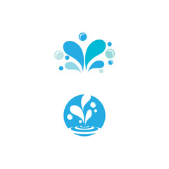 water splash icon vector illustration design template