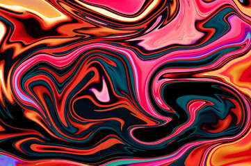 Colorful liquid paint marbling ,Liquid marble texture design, colorful marbling surface, vibrant abstract paint design fluid waves background texture