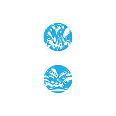 water splash icon vector illustration design template