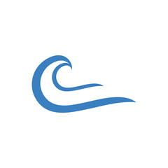 Fototapeta na wymiar Waves Logo Template vector symbol