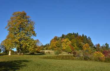 Herbstlandschaft beim Kornbühl, Schwäbische Alb