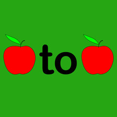 An illustration of the phrase "Apples  to Apples".