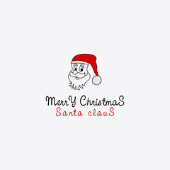 Inspires linear icons from the Santa Claus logo design. Thin line illustration. Contour symbol. Vector drawing of isolated lines