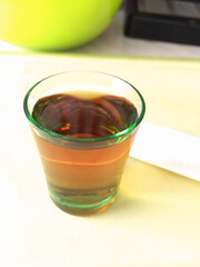 Greek national alcoholic drink rakomelo
