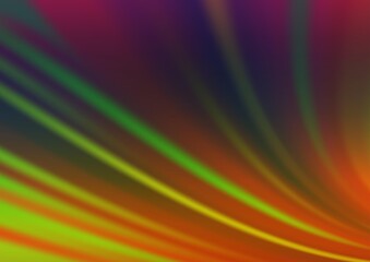 Obraz premium Dark Multicolor, Rainbow vector blurred shine abstract pattern.