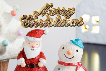 サンタクロースとスノーマン