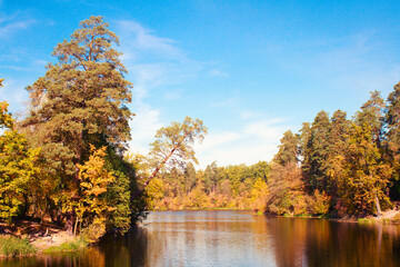 Autumn landscape at the park