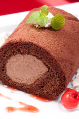 チョコレートロールケーキ
