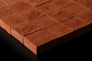 タイル形のチョコレート（正方形の生チョコレート）