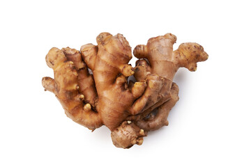 Ginger root isolated on white background
