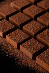 タイル形のチョコレート（正方形の生チョコレート）