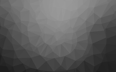 Obraz premium Dark Silver, Gray vector shining triangular pattern.