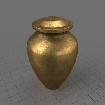 Brass urn