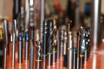 The drills are in a row