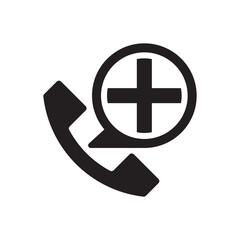 emergency medical support icon - healthcare call center icon	