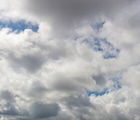 Image of a partly cloudy and partly clear sky during the day